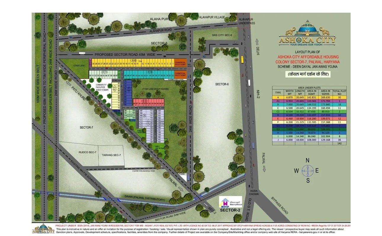 Ashoka City – Palwal Layout